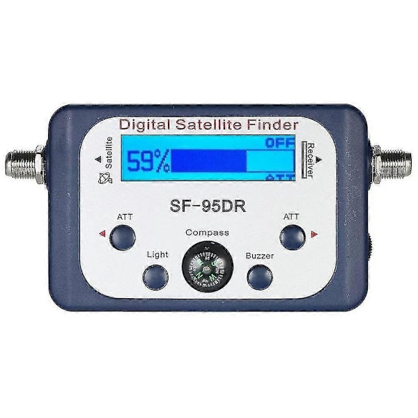 Digital Satellittfinner for Tester Meter TV-signalmottaker med Kompass og LCD-skjerm FTA DVB S2