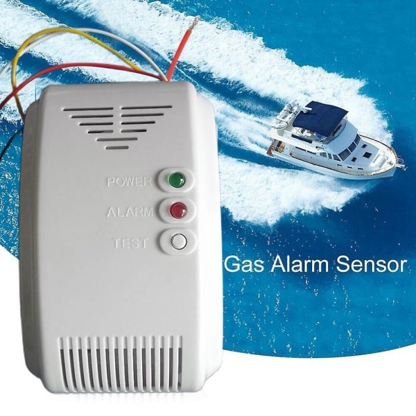 12V gassalarm sensor alarm propan butan LPG naturlig bobil campingvogn