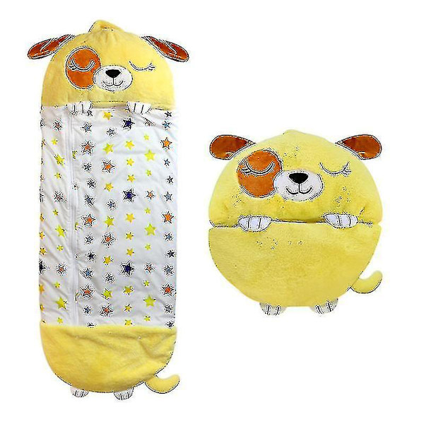 Sovepose Børns Lazy Varm Sovepose Pyjamas Børnepude_y Yellow 135x45cm