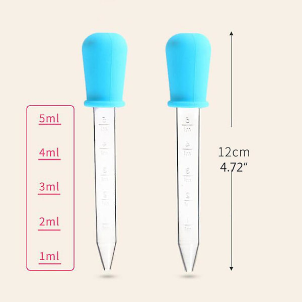 5ml Plast Droppers Flytande Pipett Dropper Squeeze Transfer Pipetter Dropper