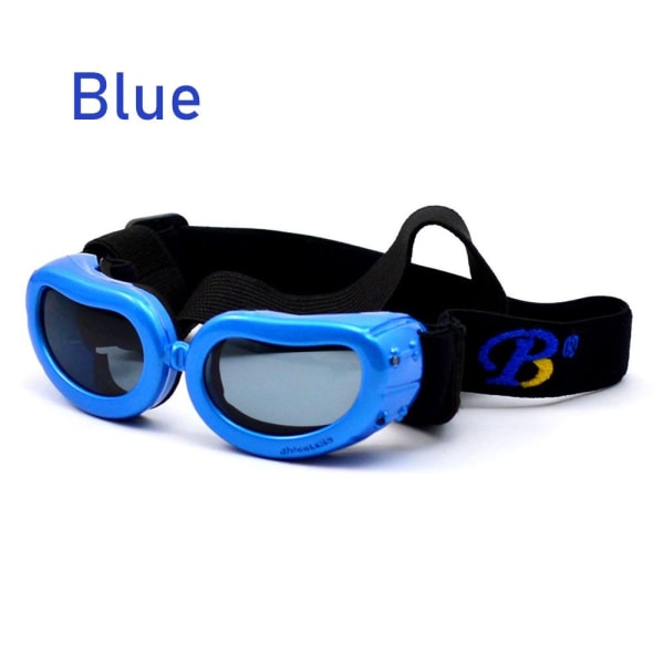 Liten hund Solglasögon Goggles BLÅ blue