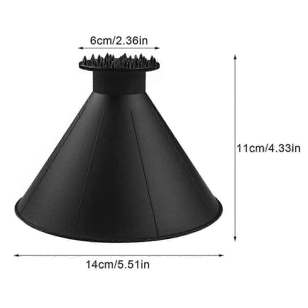 2 sneslynger med horn [sort]