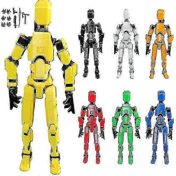 T13 Actionfigur Titan 13 Actionfigur Robot Actionfigur 3D-tryckt 5 color set