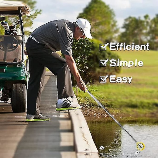 Rostfritt stål infällbar golfboll retrievers för vatten | Golfboll Putter Grabber Claw Sucker Tool, idealisk golfare present, max. 2st slumpmässig färg