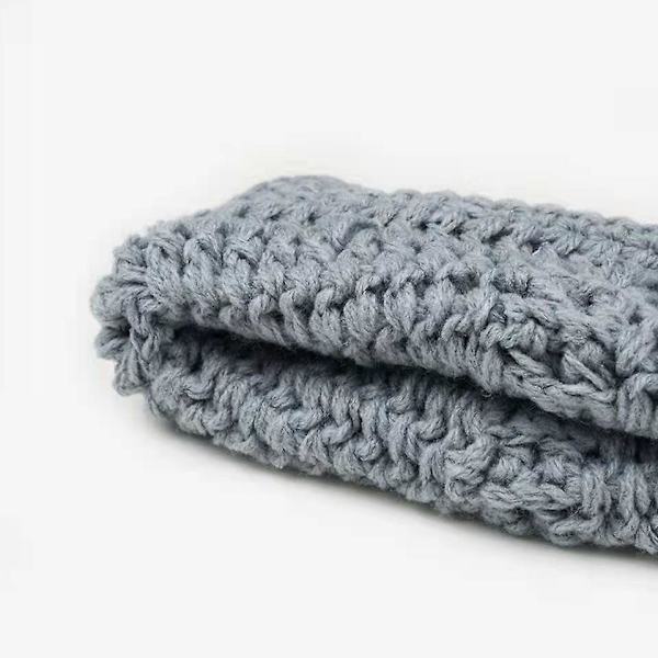 Vuxen Skägg Viking Stickad Mössa Barbarisk Tjurhorn Virkad Beanieluva Handgjord Stickad