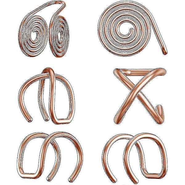 Tryk Ørering Til Keloid, Keloid Øreringe Tryk Clip, Kompression Rose Gold