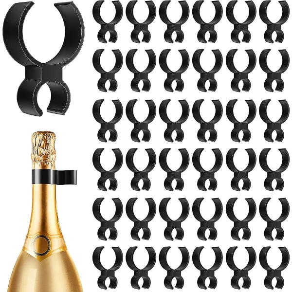 48 delar Champagneflaskklämmor Champagneflaska Enkelhållare säkerhetsklämmor för ljus