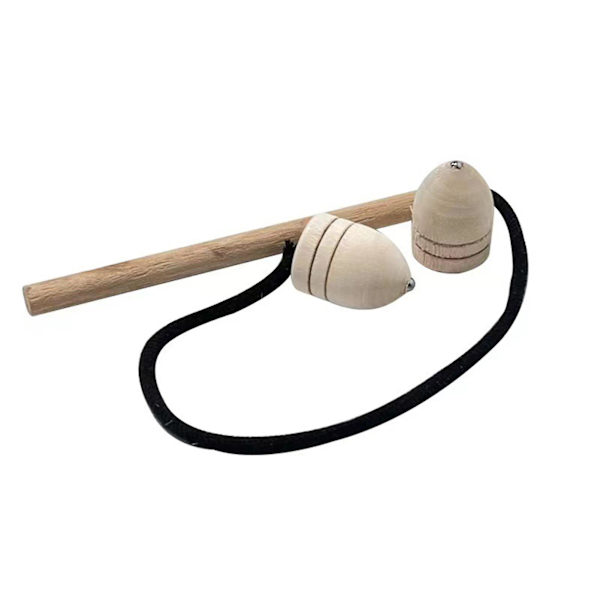Fingerspids Gyro Legetøj Spinning Top Roterende Kegleform Pisk Underholdning Træ Nostalgi Traditionelt Legetøj Børnelegetøj