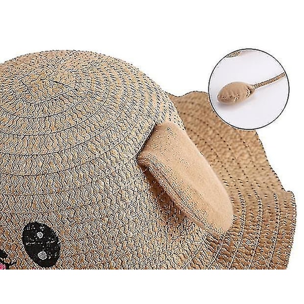 Sommarhatt för barn med kaninöron som rör sig