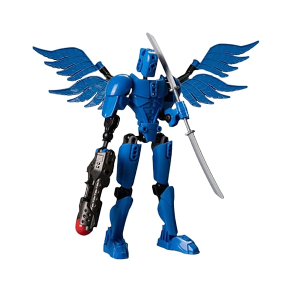 Ny opgradering T13 Action Figur, Titan 13 Action Figur, Robot Action Figur, 3D Printet Action Blue