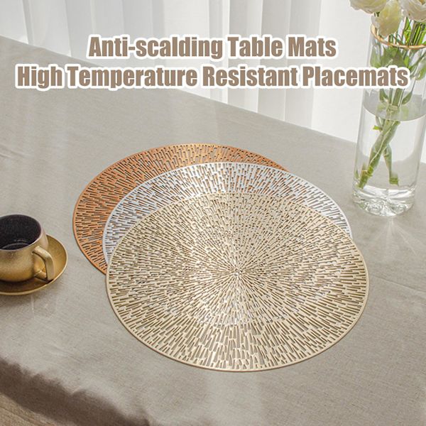 Keittiön tabletti, lämmönkestävä, pöytätabletti, palovammoja estävä ruokapöydän suojamatto kodin sisustukseen Bronze Red