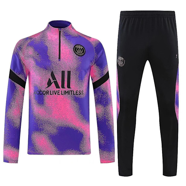 2021 Fodbold Paris Trøje Jakke Sportsdragt Caddy Voksen Kostume Farve 18 155cm 18 155cm color