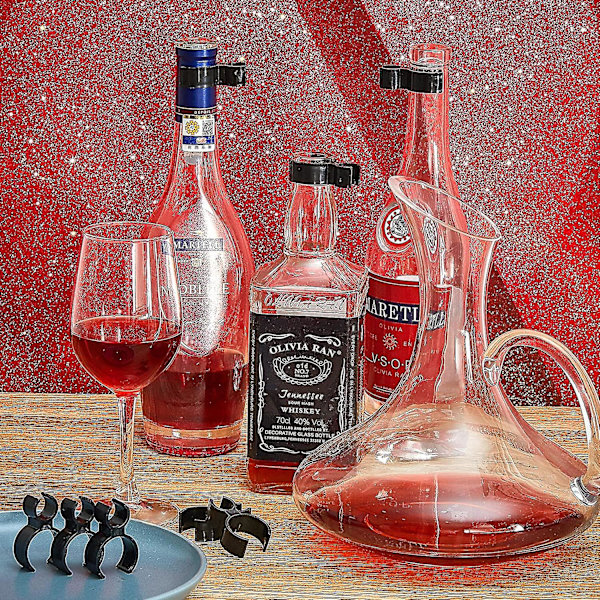 48 Styk Champagneflaskeclips Champagneflaske Enkelt Holder Sikkerhedsklips Til Lys