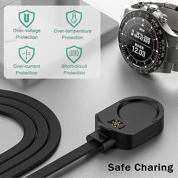 Magnetisk klockladdningsdocka laddningskabel för Garmin MARQ Gen 2