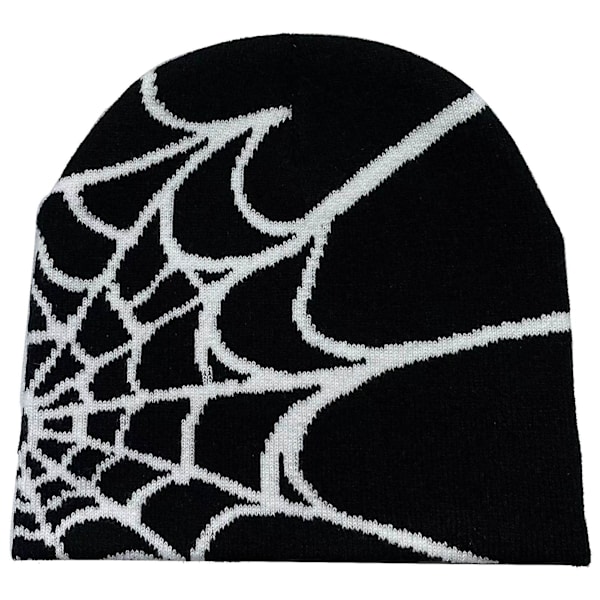 Vintermössa Stickad Mössa Mjuk Spindelväv Baggy Slouchy Stickad Varm Vintermössa För Kallt Väder Skate Mössa A