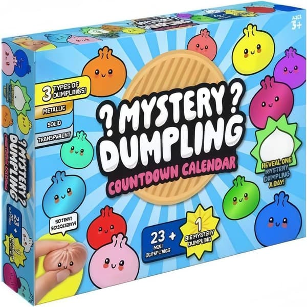 2026 Ny Squishy Bun Bao Bun Mystisk Adventskalender (24 Tilfeldige Dumplings)