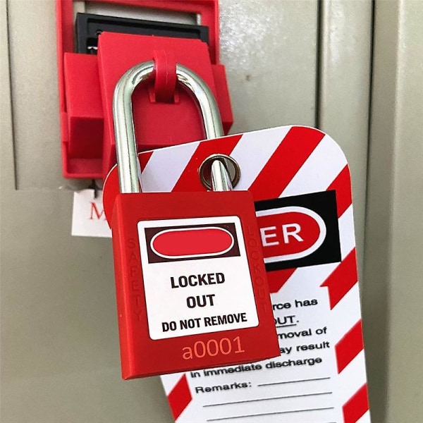 5 stk sæt Lockout Tagout Lock Sikre hængelåse til Lock Out Tag Out Stationer og enheder