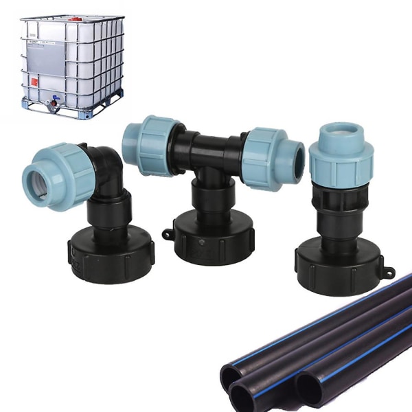 IBC Tank Vandrør Connector Have Lawn Slange Adapter Home Tap Fitting Tool Straight,25mm