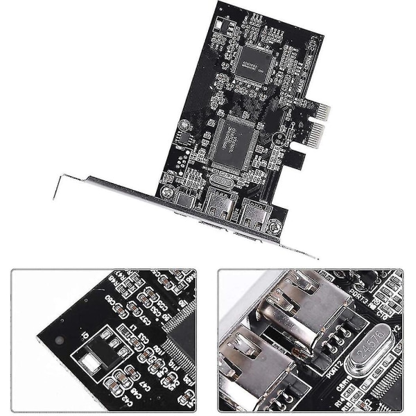 Pci-e Pci Express Firewire-kort Ieee 1394-kontrollkort med Firewire-kabel for videolyd Tr