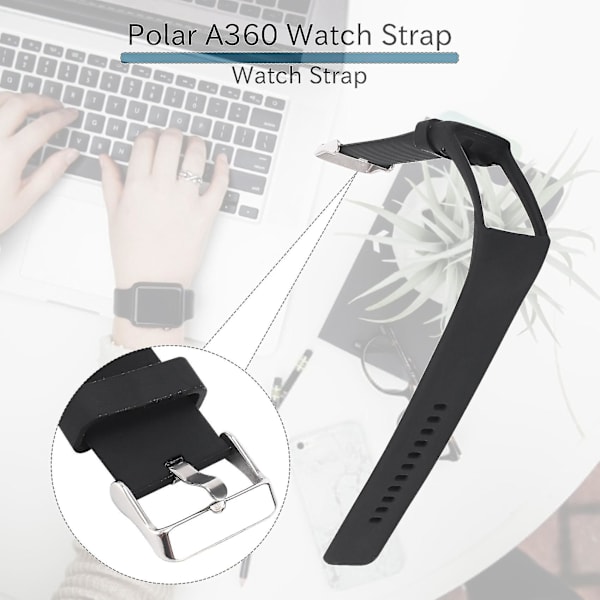 Silikonarmband för Polar A360 A370 Armband Silikonarmband Smart armbandsbyte för