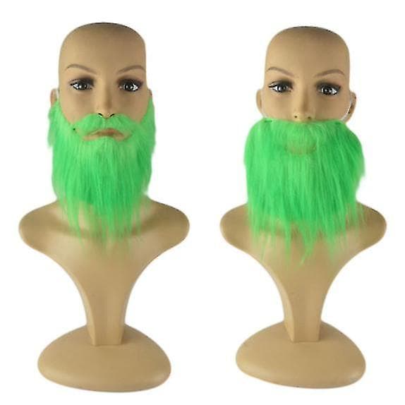 St. Patrick Grönt Skägg Klöver Saint Patricks Dag Skägg Kostym