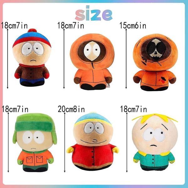 South Park Plysch Mjukdjur Plysch Doll Kenny Stan Kyle Cartman Mccormick Presenter C