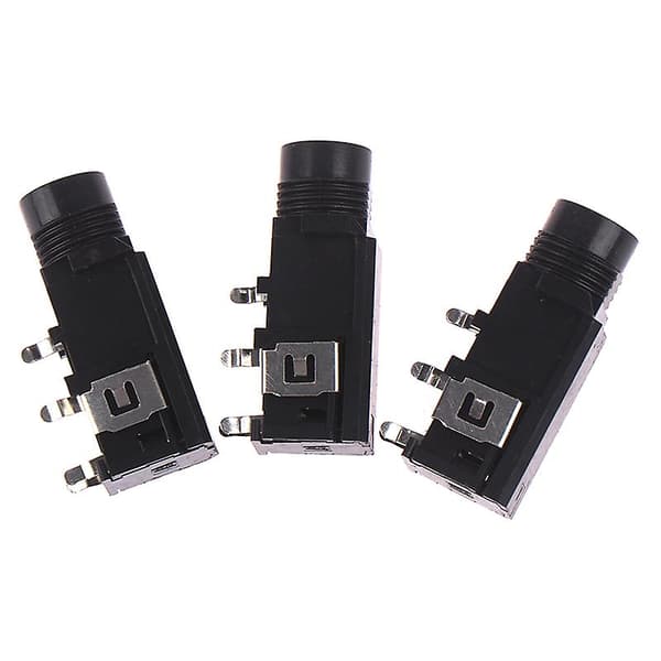 3 stk/parti 6,35 mm Jack Stereo Hunstik Audio Adapter 4-benet