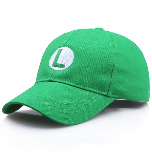 Spill Super Luigi Bros Solhatter Cosplay Kostymer Rekvisitter Baseballcaps Green