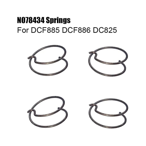 4-pack N078434 N089668 Fjäder, Fit DCF885 DCF886 DCF887 DCF840 DCF850, Impact Driver Spring Kit