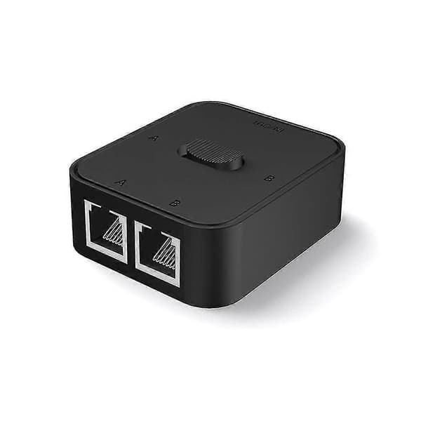2 Port Gigabit Netværk Switch Rj45 Switch Netværk Splitter Kabel Forlænger Vælger Strømfri 2 Vejs