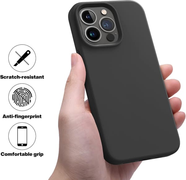 Heltäckande stötsäkert slimmat mobilskal i silikon lämpligt för iPhone 13 Pro Max skyddsfodral