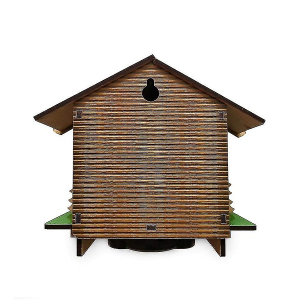 Vejrhus, Skovvejrshus med mand og kvinde, træhyttebarometer termometer og hygrometer Boligudsmykning Væghængende ornamenter (haoyi
