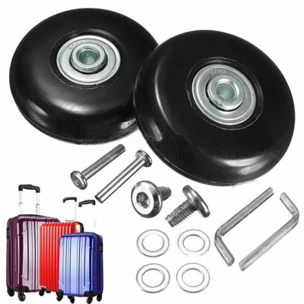 Resvæska dele Axlar Resa Bagage Hjul 80MM * 24MM2PCS 2PCS 80mm * 24mm