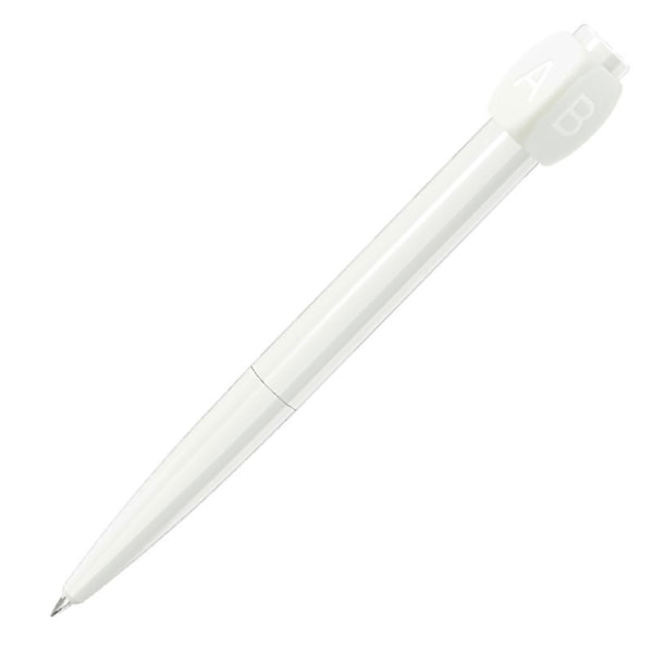 Pyörivä Kynä Fidget Pen Spinner ABCD Kiertokannella Päätöksenteon Avuksi Stressiä Ja Ahdistusta Lievittävä Kuulakärkikynä Gadget Luova Stressilievitys White