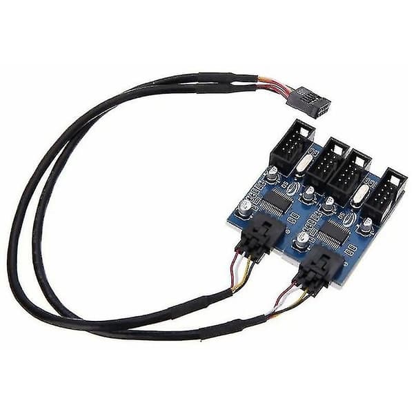 9-pinners Header 1 til 4 Splitter Port Multiplier 30 cm Forlengelseskabel
