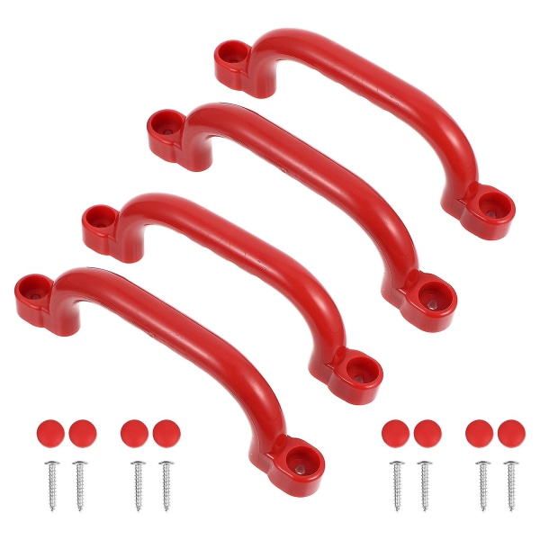 Sett med 4 sikkerhetshåndtak for lekeplass, sikkerhetshåndtak for husker for barn for lekesett, klatrestativ