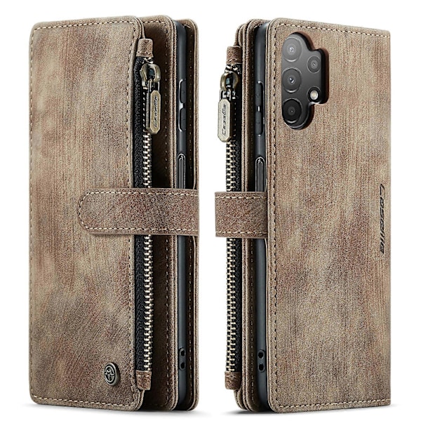 Til Samsung Galaxy A13 4G/A13 5G/A04S/A04/M13 5G CaseMe C30 Multifunktionelt Telefon Læder Etui Brown