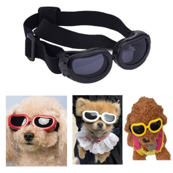 Liten hund Solglasögon Goggles GUL yellow