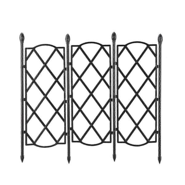 Sammenleggbare metalltråd espalier - Hage espalier blomsterramme for rustfri støtte 3pcs