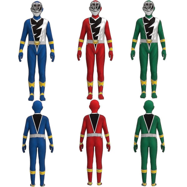 Anime Fancy Voksne Børn Kishiryu Sentai Ryusoulger Jumpsuit Cosplay Kostume Halloween Party Rollespil Børn Mænd Tøj D_y Blue 150