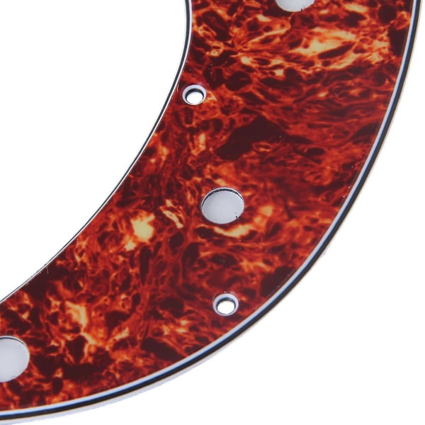För P Bass-delar 3-lagers Pvc brun sköldpaddsskal Pb Bass-slagplatta Scratch Plate Ws2608