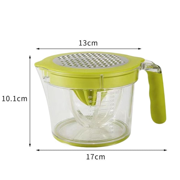 Citrus juicer med komfortabelt greb Bærbar 21-Ounce kapacitet Nem squeeze håndholdt manuel citrus juicer Green