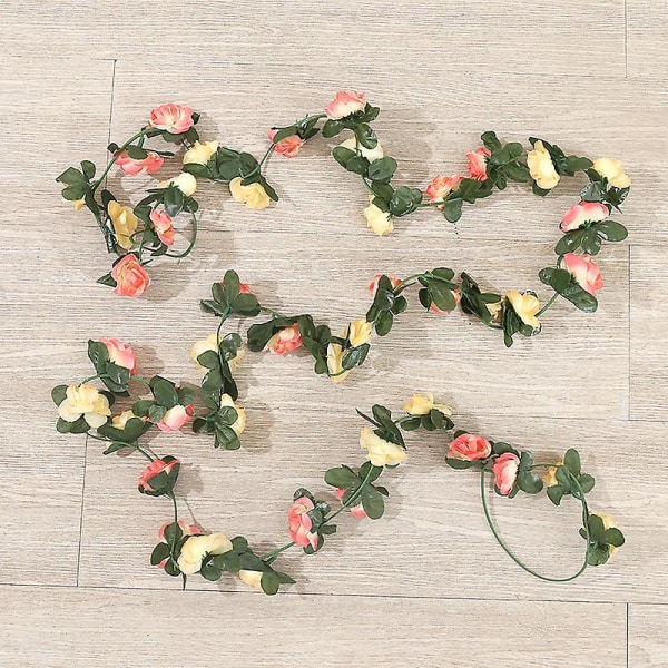 5 stk 45 hovedkrans Falske rosenvine kunstig blomst hængende rose Ivy Home Hotelkontor