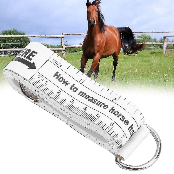 Mål Høyde og Vekt på Hest og Ponni - Enkel Måling 2,5 Meter/ 98 Tommer