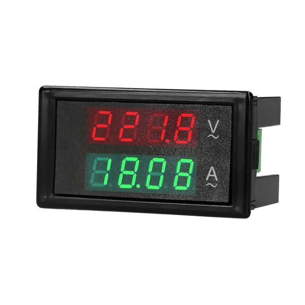 AC 80-300V 100A Digital Voltmeter Amperemeter Ampere Tester Måler Grøn Rød LED Amp Dobbelt Display AC Panel Strømmåler Tester Med Strømtransformator