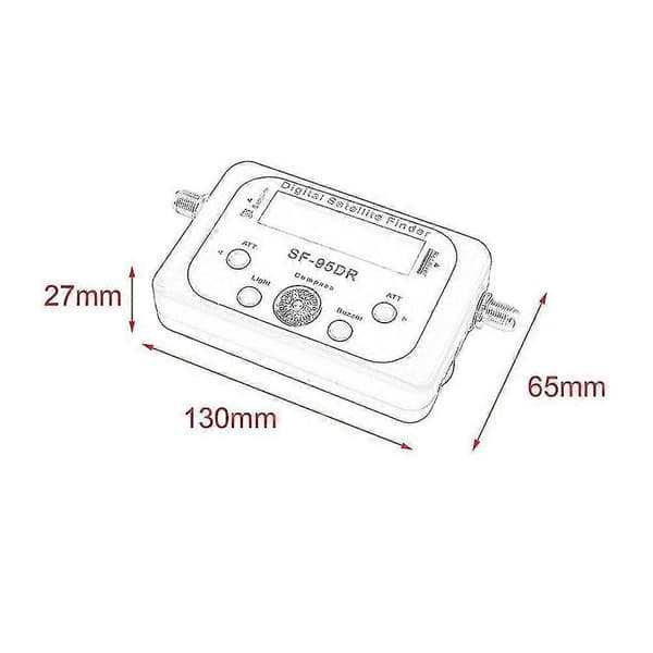 Digital For Tester Meter Tv Signal Receiver Sat Finder Med Kompas Og Lcd Display Fta Dvb S2