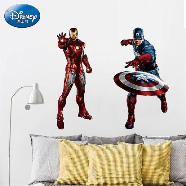 3d Hulk Spiderman tapettitarra lastenhuoneeseen baby makuuhuoneeseen itseliimautuva kodin seinäkoristelu Vinyylitarrat Avengers seinämaalaus ZYPA-1468-N
