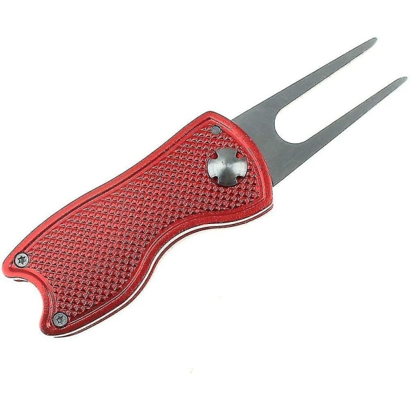 Bærbart Golf Divot Tool Golf Green Reparation Pitch Fork Ball Marker Træningsværktøj