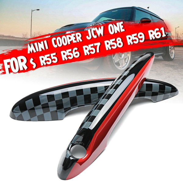 2 X Dörrhandtag Cover Cap För Mini Cooper Jcw One S R55 R56 R57 R58 R59 R61