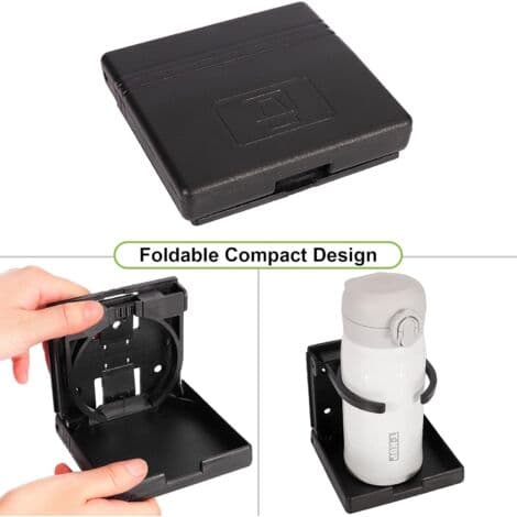 Et sæt med to foldbare og justerbare kopholdere